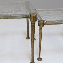 Lade das Bild in den Galerie-Viewer, vintage brutalist bronze tables Lothar Klute (price on request)