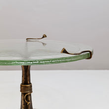 Lade das Bild in den Galerie-Viewer, round organic brutalist bronze table Lothar Klute attr.