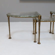 Lade das Bild in den Galerie-Viewer, vintage brutalist bronze tables Lothar Klute (price on request)