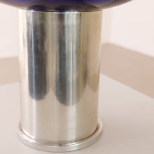 Lade das Bild in den Galerie-Viewer, space age Lampe von Doria mit Kobaltblauem Glas - 1970