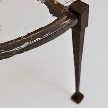 Lade das Bild in den Galerie-Viewer, brutalist bronze console table by Lothar Klute
