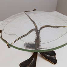 Lade das Bild in den Galerie-Viewer, round organic brutalist bronze table Lothar Klute attr.

