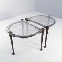 Lade das Bild in den Galerie-Viewer, vintage brutalist bronze tables by Lothar Klute
