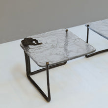 Lade das Bild in den Galerie-Viewer, brutalist console side tables by Lothar Klute 1980s
