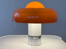 Lade das Bild in den Galerie-Viewer, brown Harvey Guzzini Brumburry lamp by Luigi Massoni
