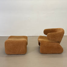 Lade das Bild in den Galerie-Viewer, Djinn lounge chair &amp; ottoman by Olivier Mourgue for Airborne - 1960s

