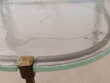 Lade das Bild in den Galerie-Viewer, forged Lothar Klute bronze tables with green glass (price on request)
