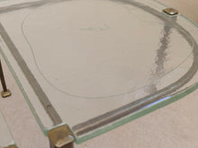 Lade das Bild in den Galerie-Viewer, forged Lothar Klute bronze tables with green glass (price on request)
