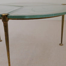 Lade das Bild in den Galerie-Viewer, forged bronze round Lothar Klute table (price on request)
