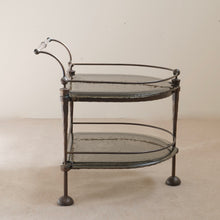 Lade das Bild in den Galerie-Viewer, forged iron bar cart Lothar Klute (price on request)
