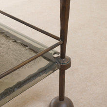 Lade das Bild in den Galerie-Viewer, forged iron bar cart Lothar Klute (price on request)
