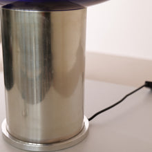 Lade das Bild in den Galerie-Viewer, space age Lampe von Doria mit Kobaltblauem Glas - 1970
