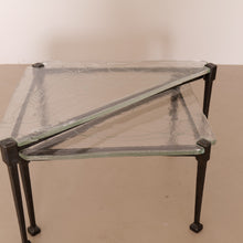 Lade das Bild in den Galerie-Viewer, forged triangle nesting tables by Lothar Klute - 1980s
