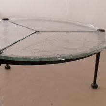 Lade das Bild in den Galerie-Viewer, early Lothar Klute forged round coffee table
