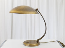 Lade das Bild in den Galerie-Viewer, Mid Century Brass  Desk Lamp by Hillebrand
